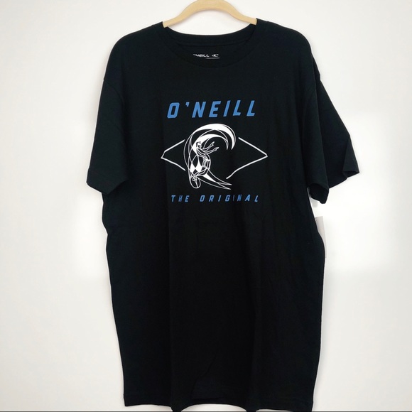 O'NEILL MEN'S BLACK LOGO SHIRT LARGE - Picture 3 of 6